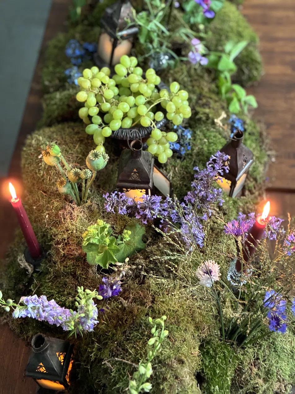 The finished tablescape