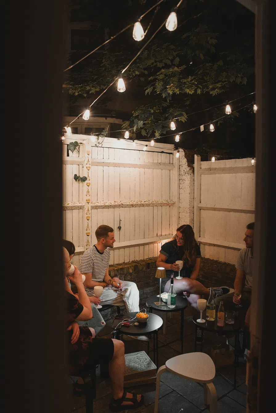 The courtyard, after hours